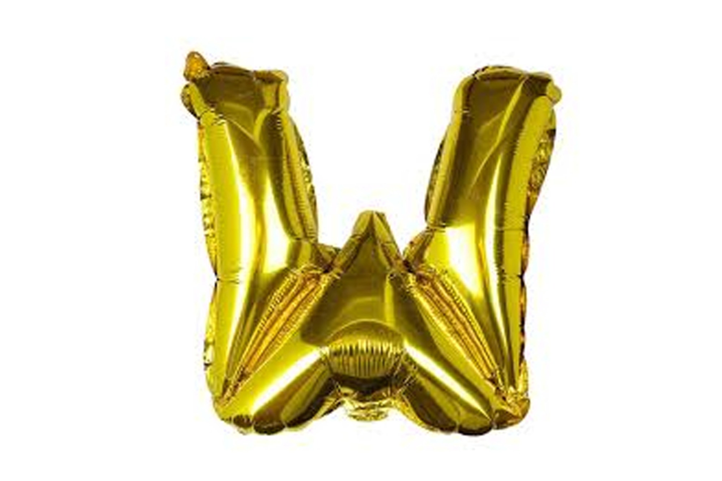 بالون حرف دبليو ذهبي