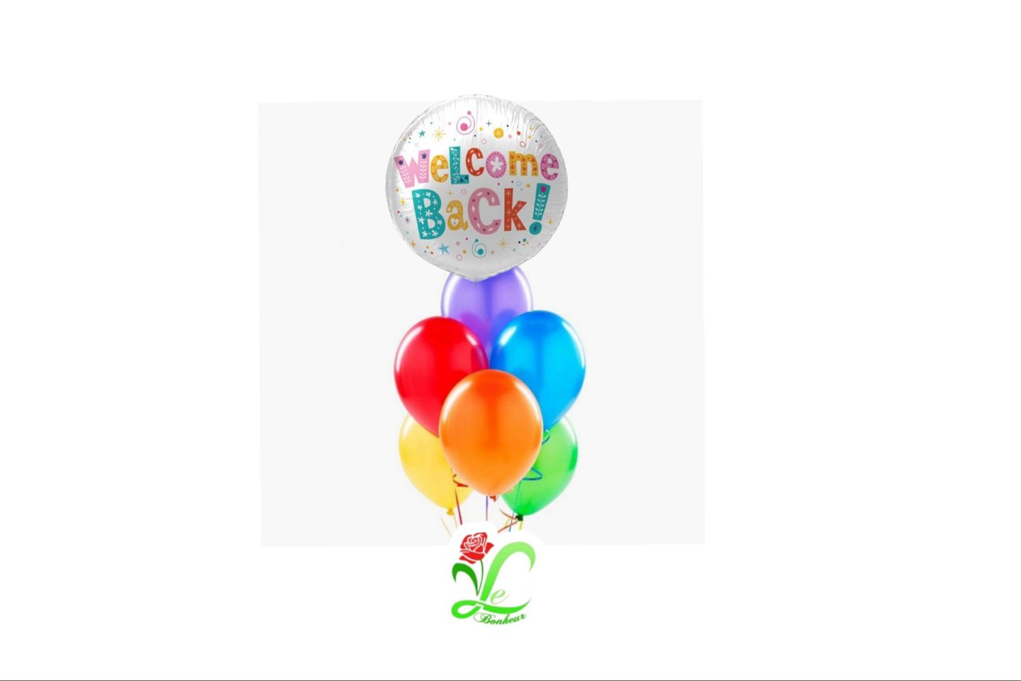 Welcome Back Colorful Balloon