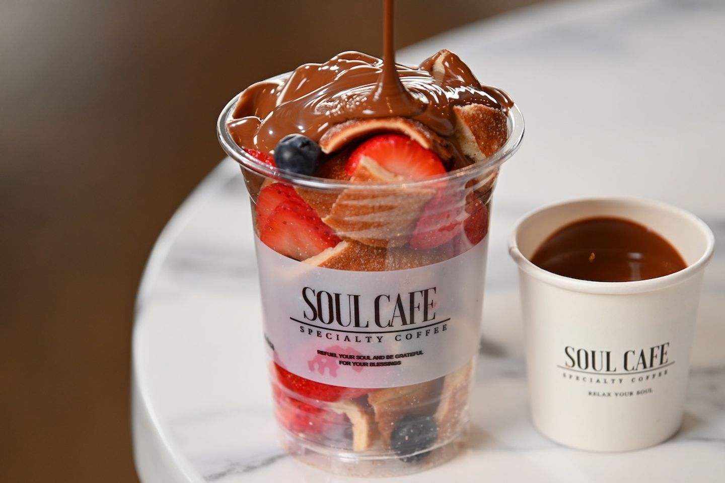 Cup Trdelnik With Berries And Strawberries