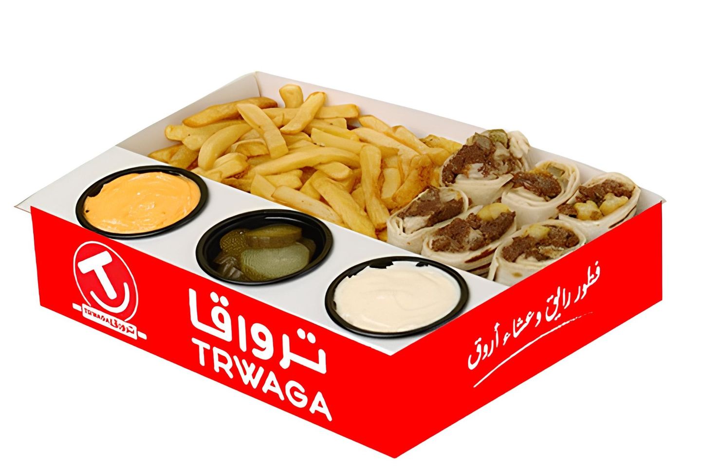 ٦قطع شاورما لحم