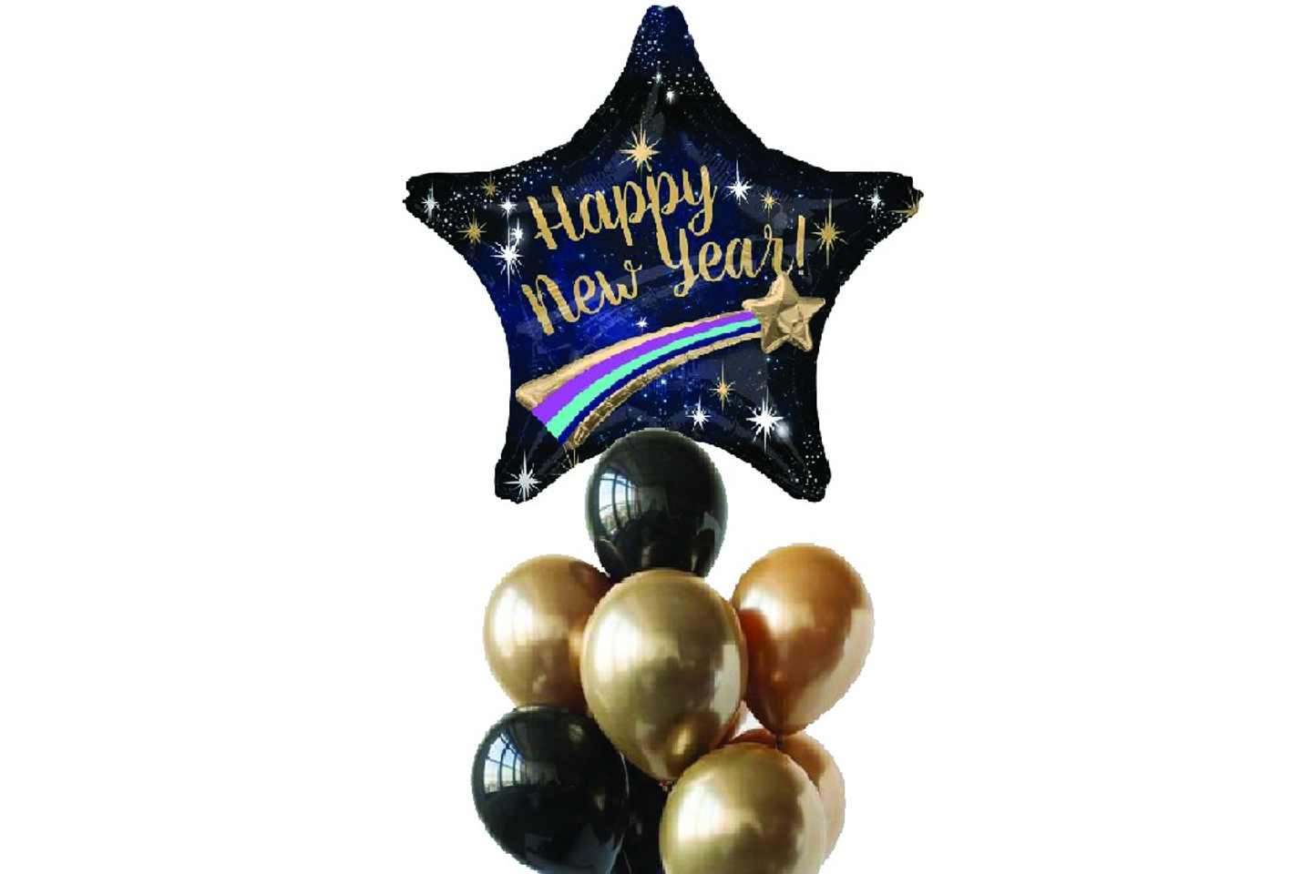 مجموعة بالونات نجمة السنة الجديدة