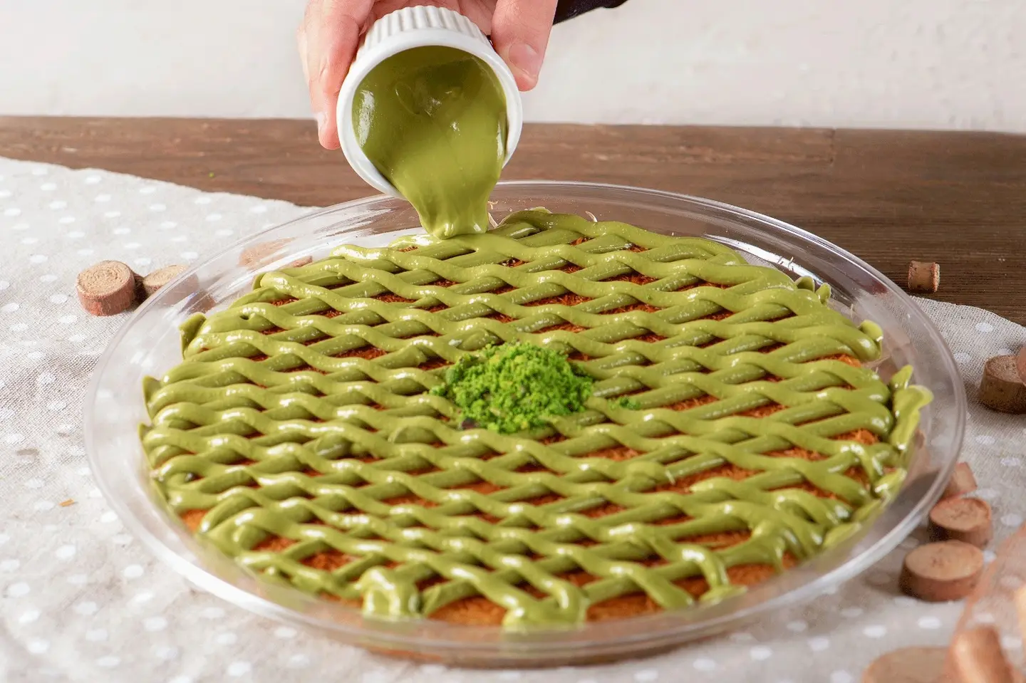 كنافة ايس كريم - بستاشيو