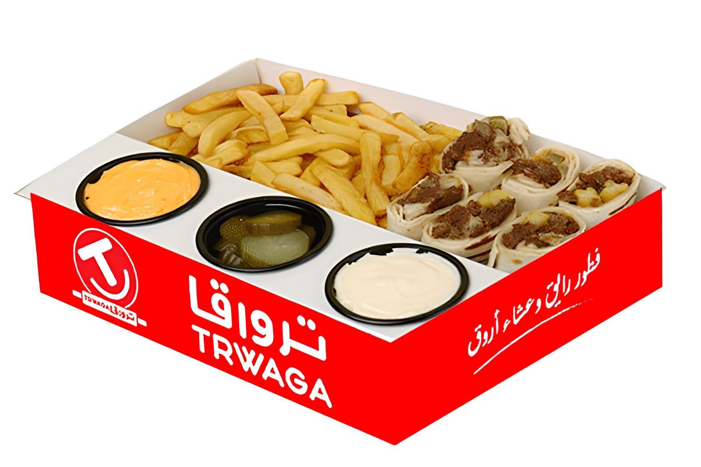 ٦ قطع شاورما لحم مدخن