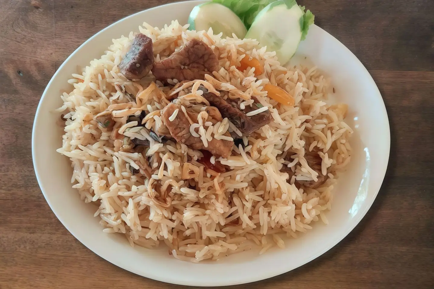 أرز لحم البقر