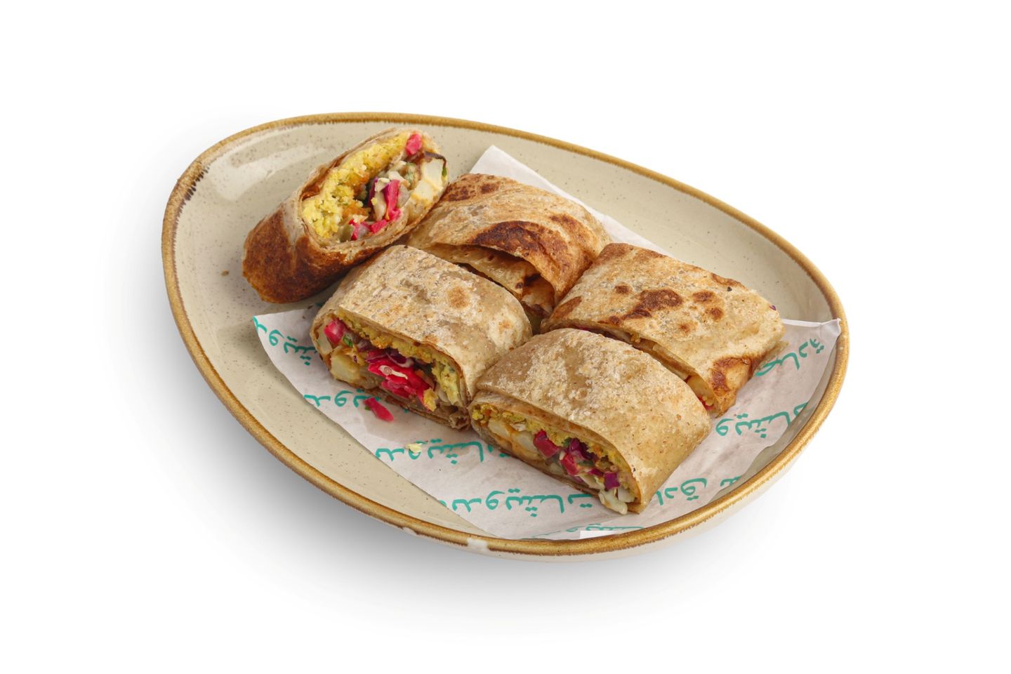 Falafel Sandwich With Saj Bread