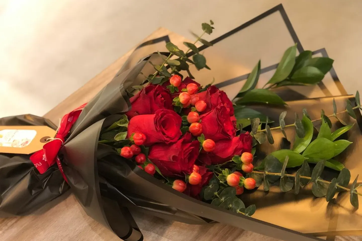باقة حب أحمر