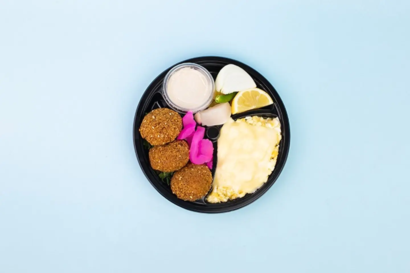 Falafel Eggs W/Cheese   Dish