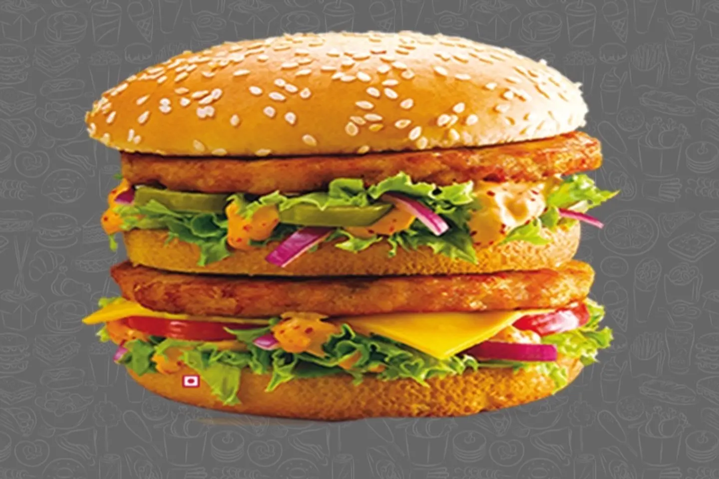 Double Grilled Chicken Burger