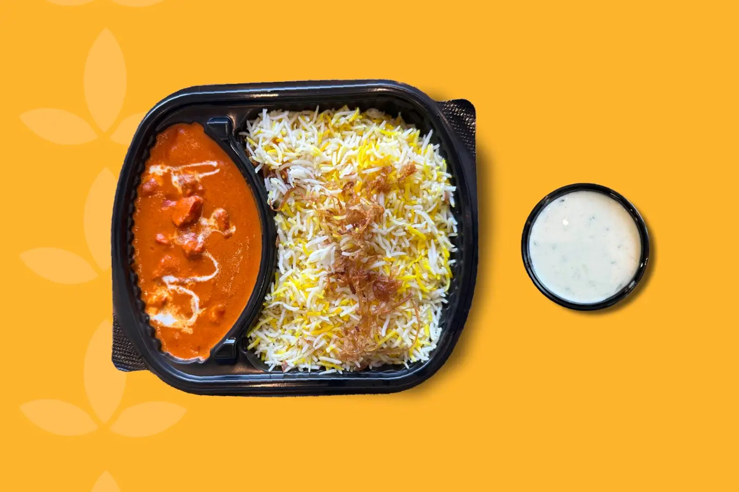 Biryani Rice With Butter Chicken