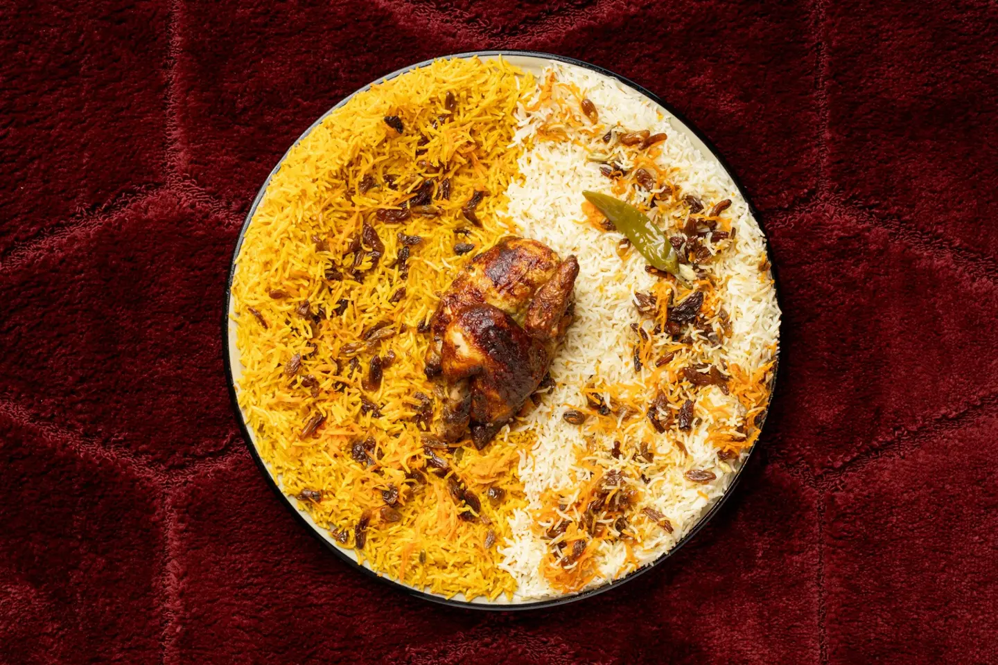 ربع شواية مع الرز