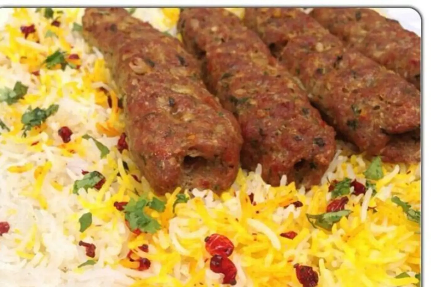 كباب مع رز