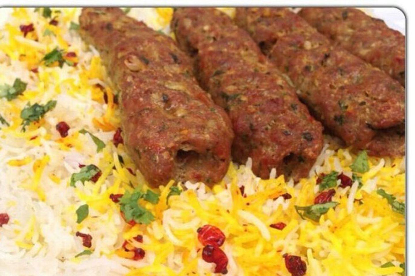 كباب مع رز