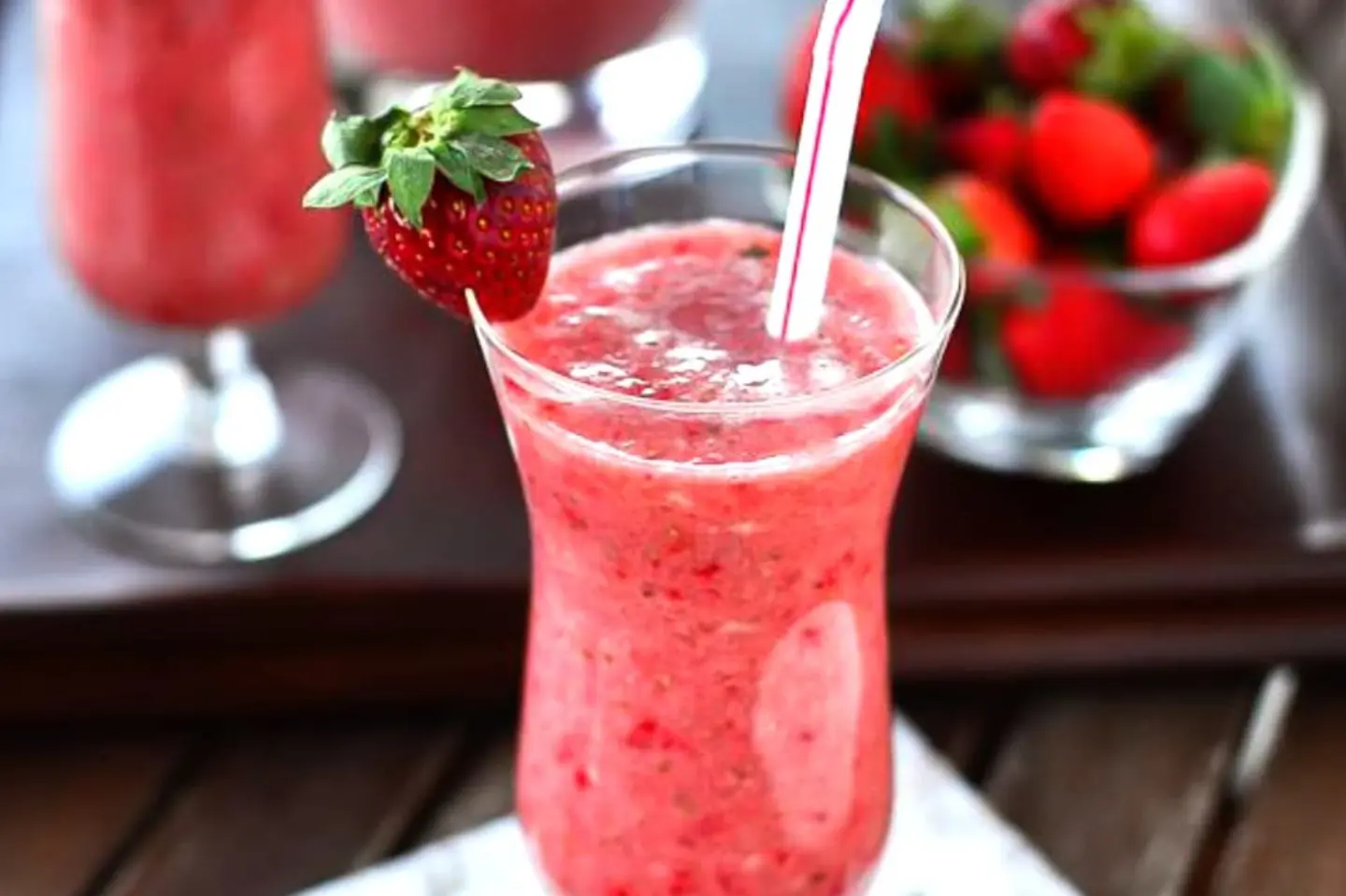A Cup Of Fresh Strawberry Juice