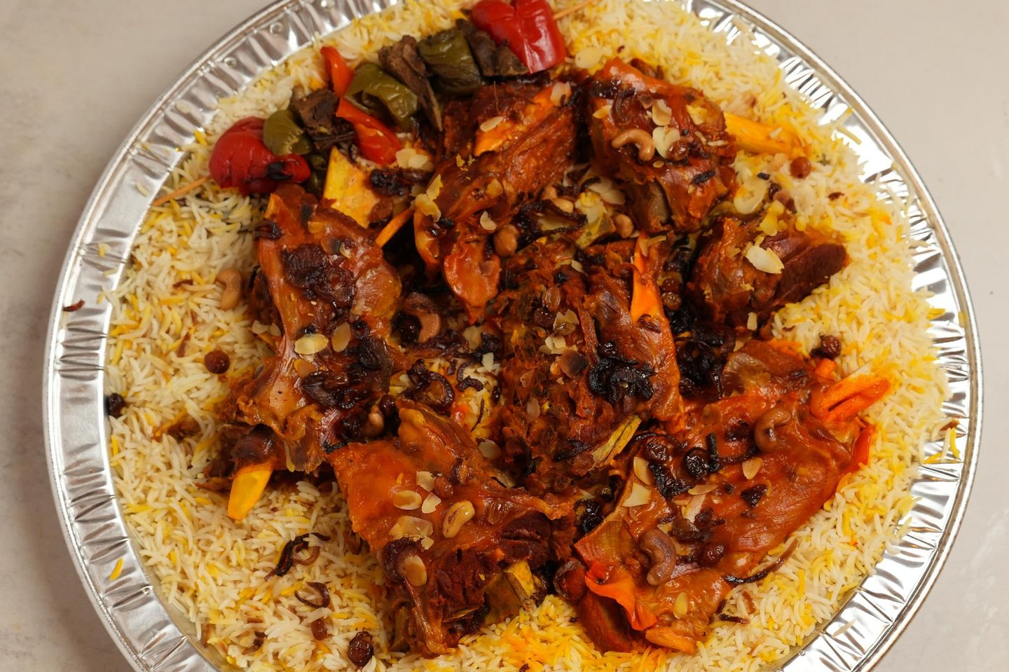 صحن لمه 3 نفر لحم مندي