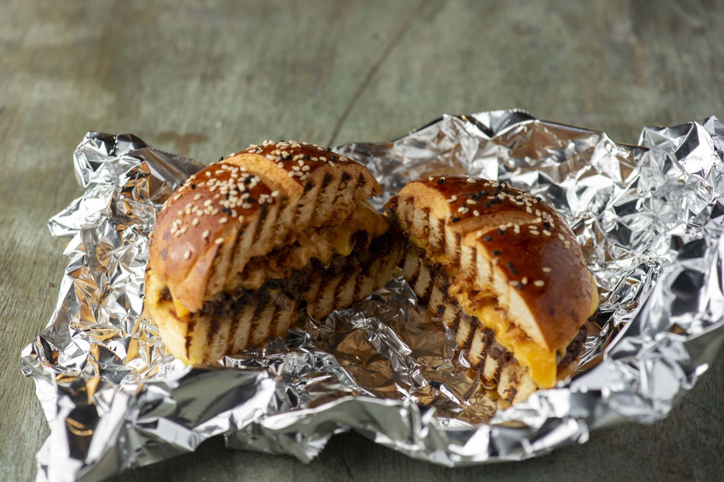Pretzel Buns Burger Meal