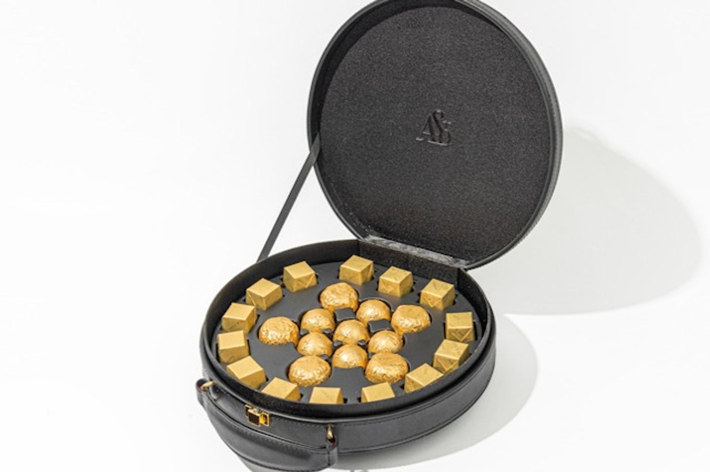 Leather Handle Box   Black