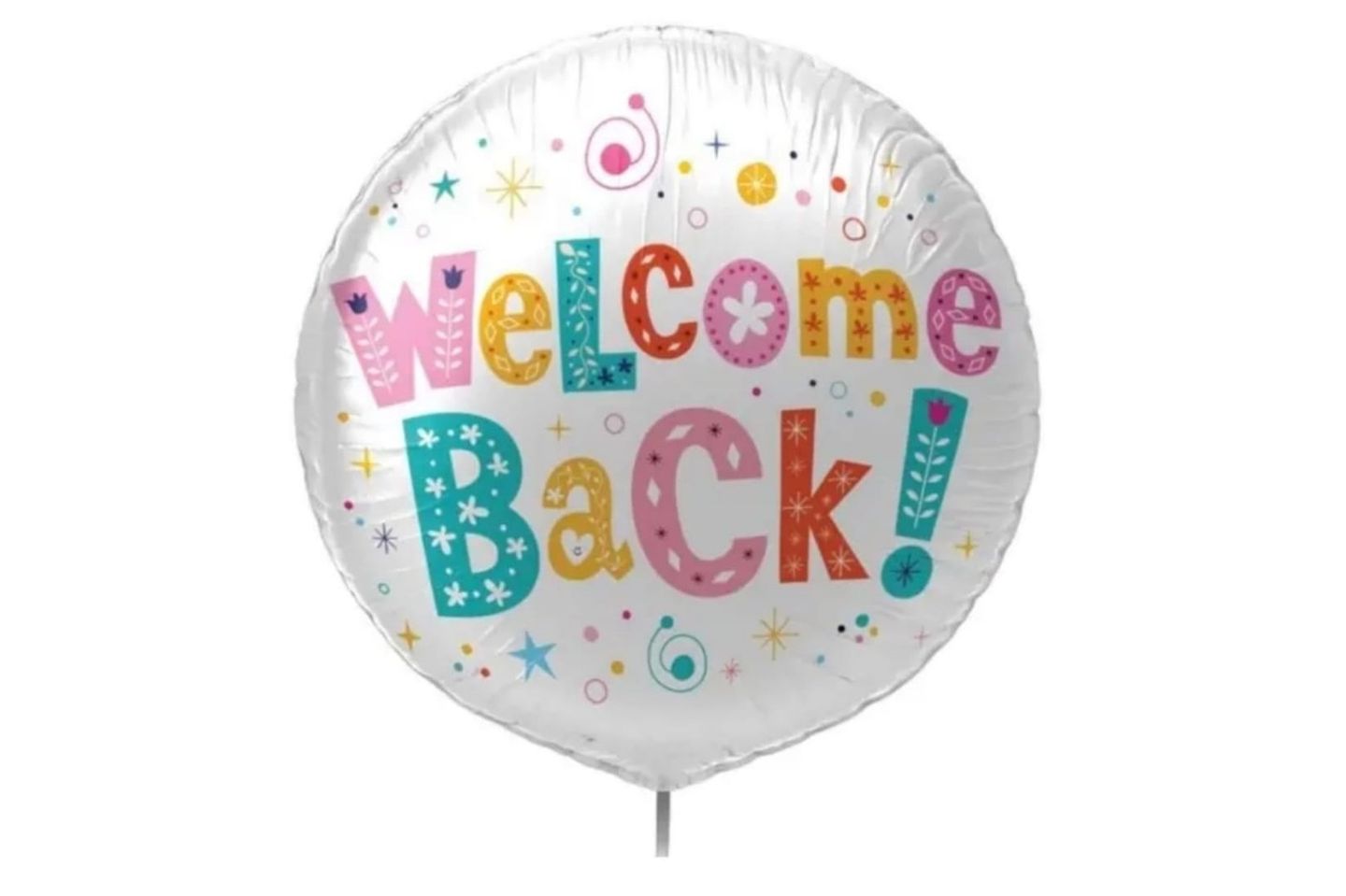 Webcome Back Balloon