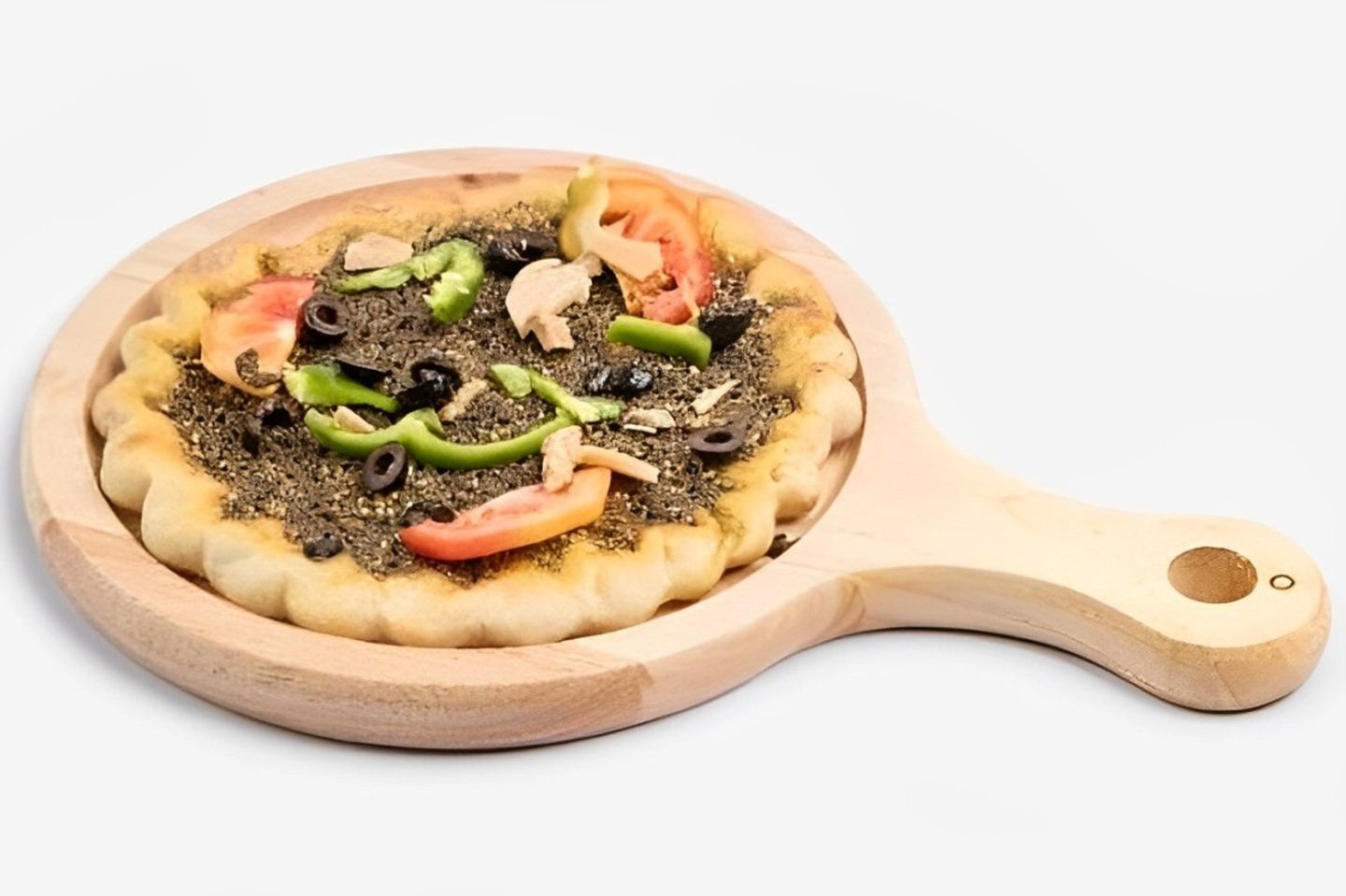 منقوشة زعتر بالخضار