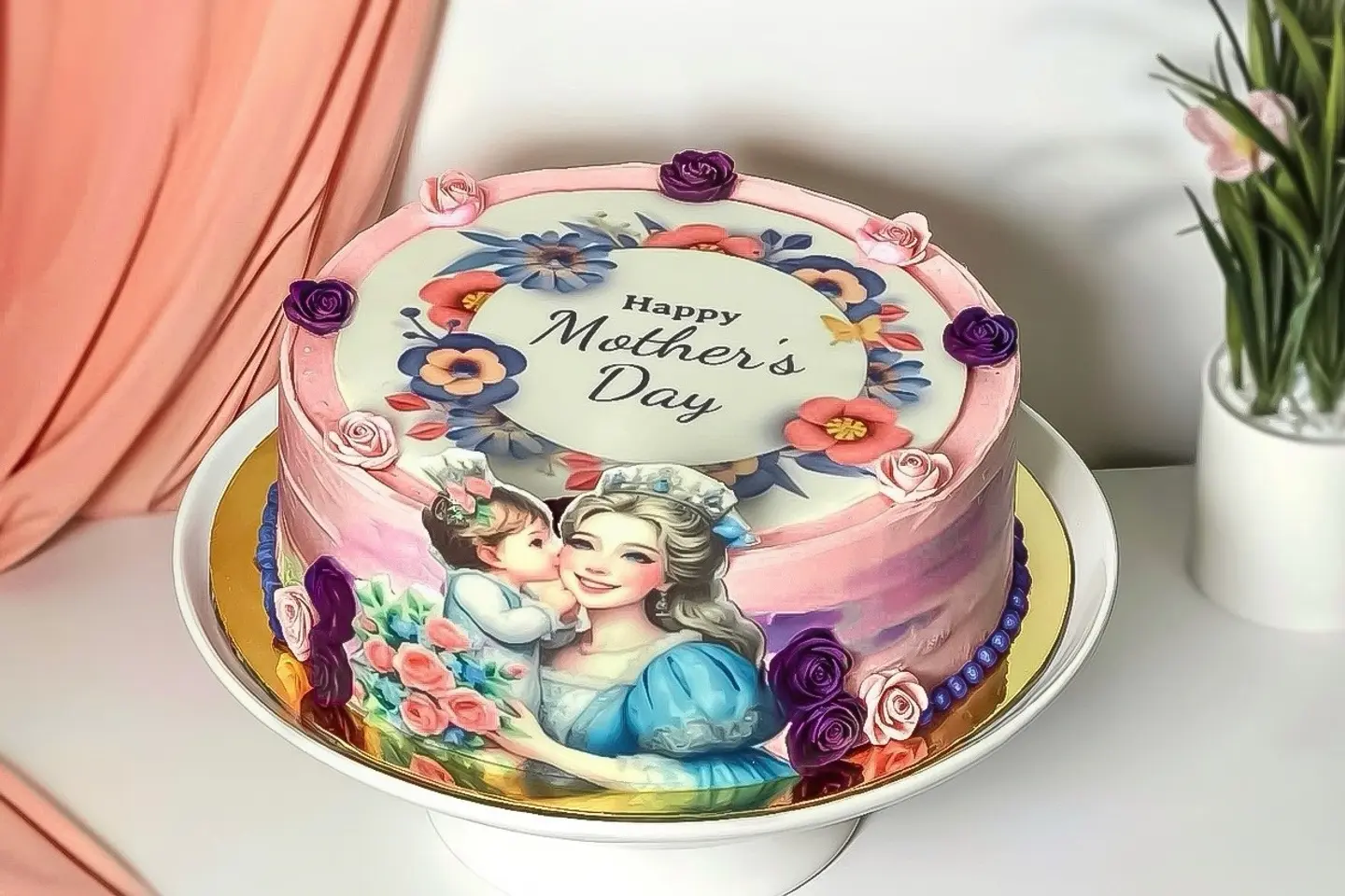 كيكة يوم الام - فانيليا