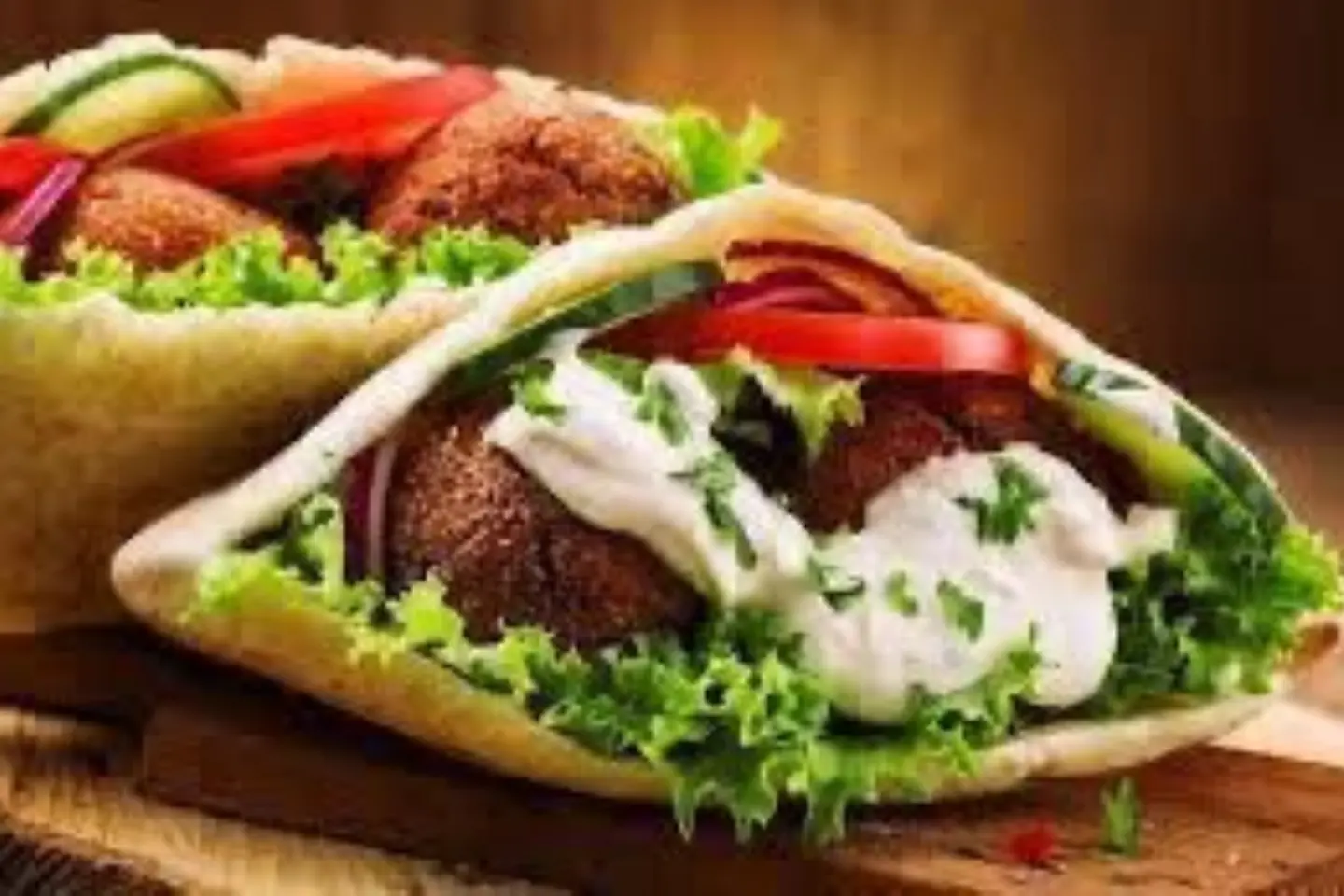 ساندويش فلافل سبيشل مع شيبس