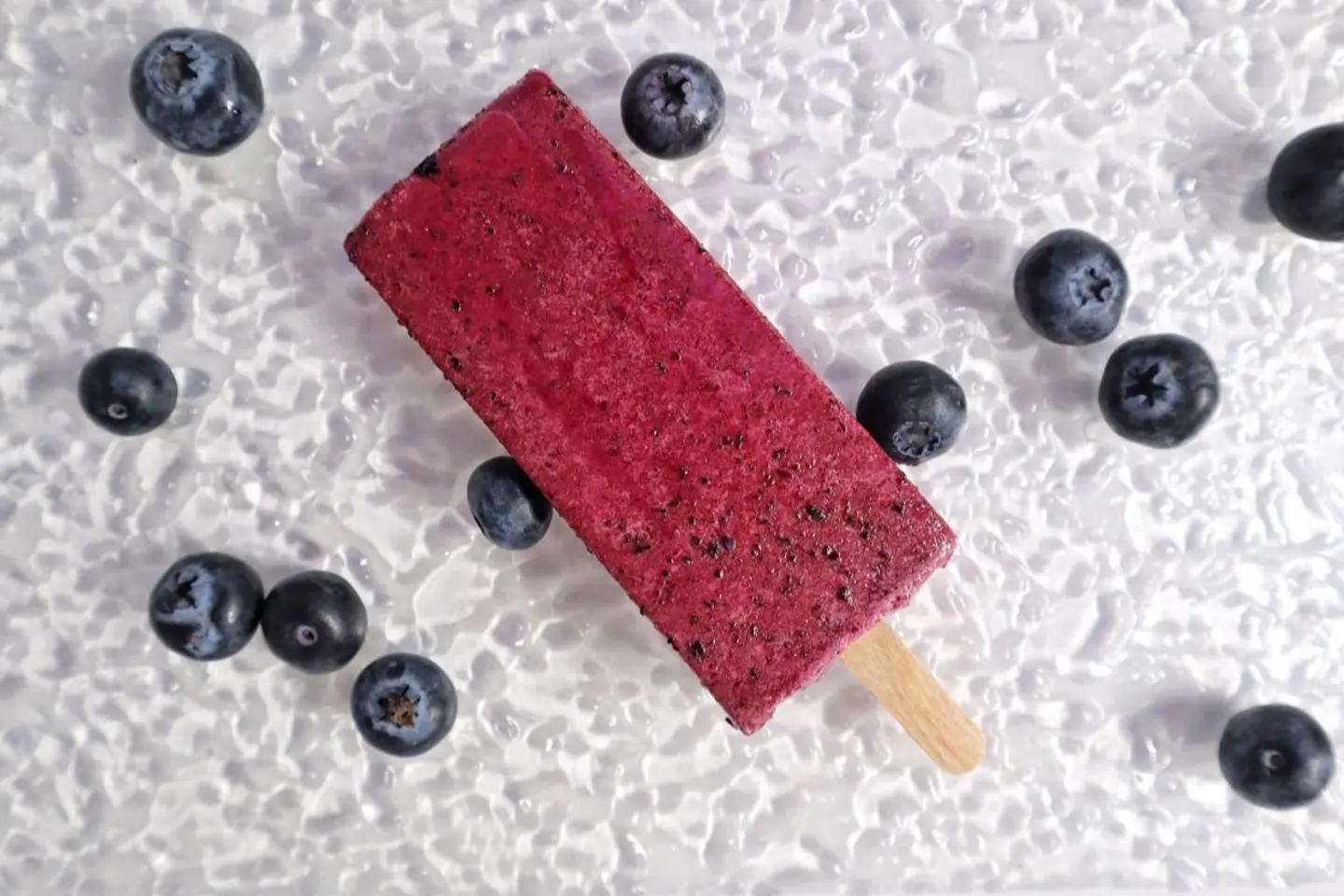 Blueberry Popsicle Ice Cream