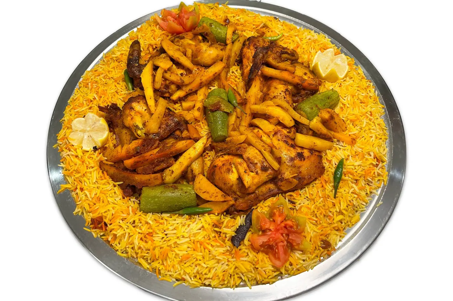 صينية دجاج مخصوص بالخضار
