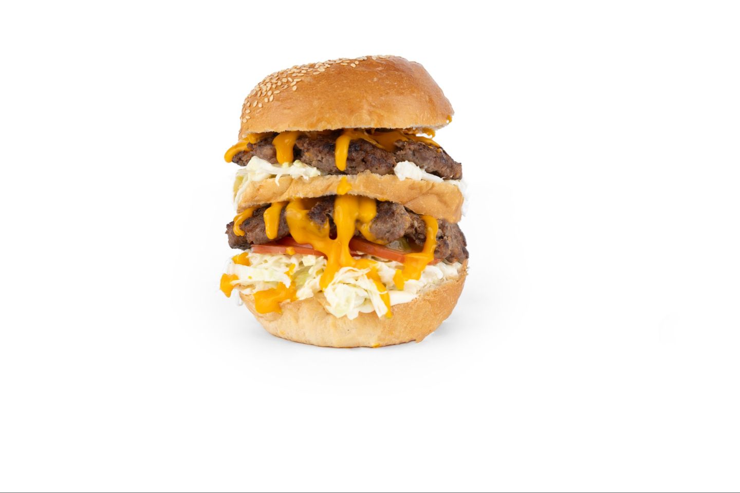 Double Beef Lebanese Burger