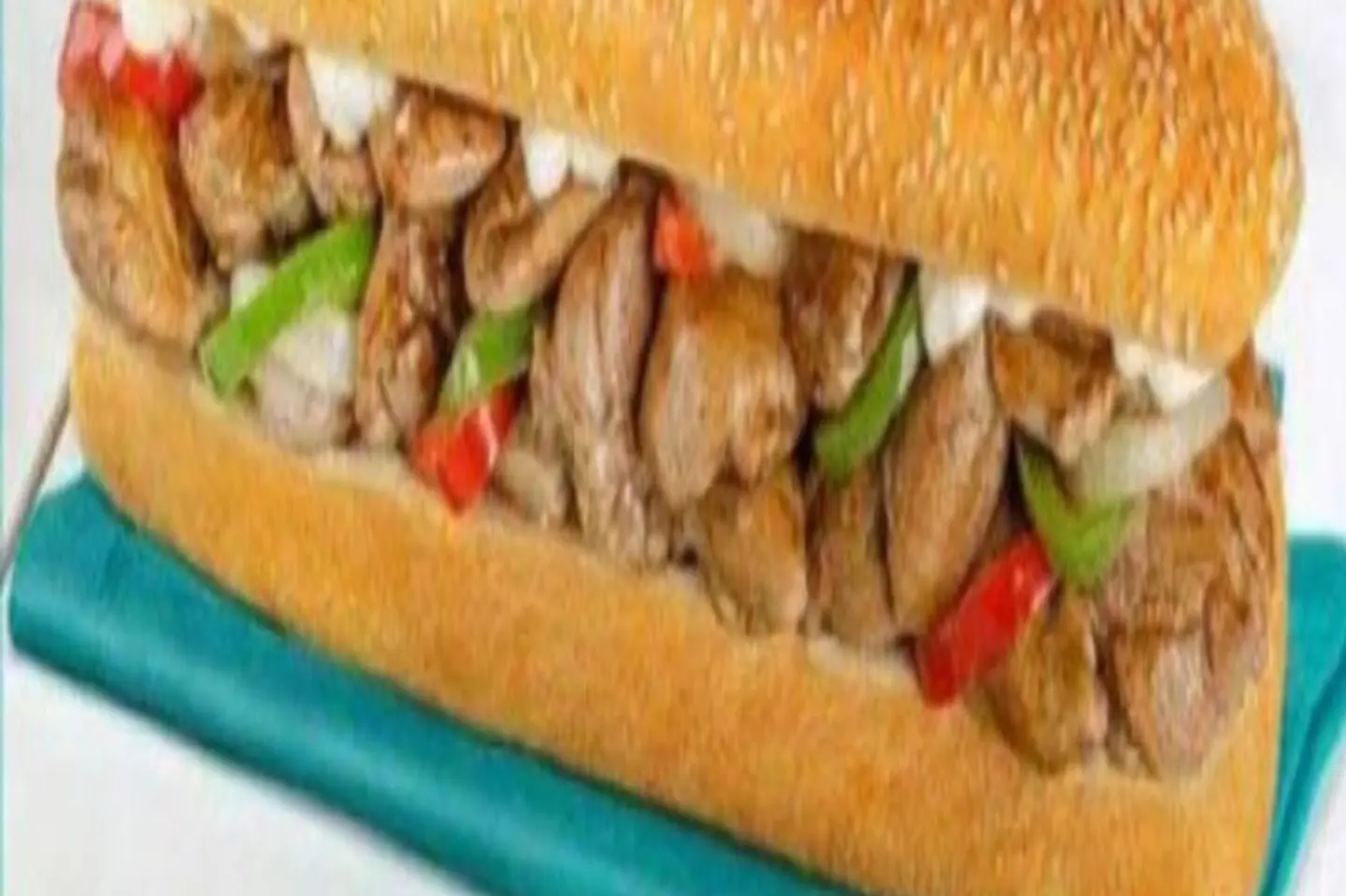 Chicken Fajita Cheese Cake Sandwich