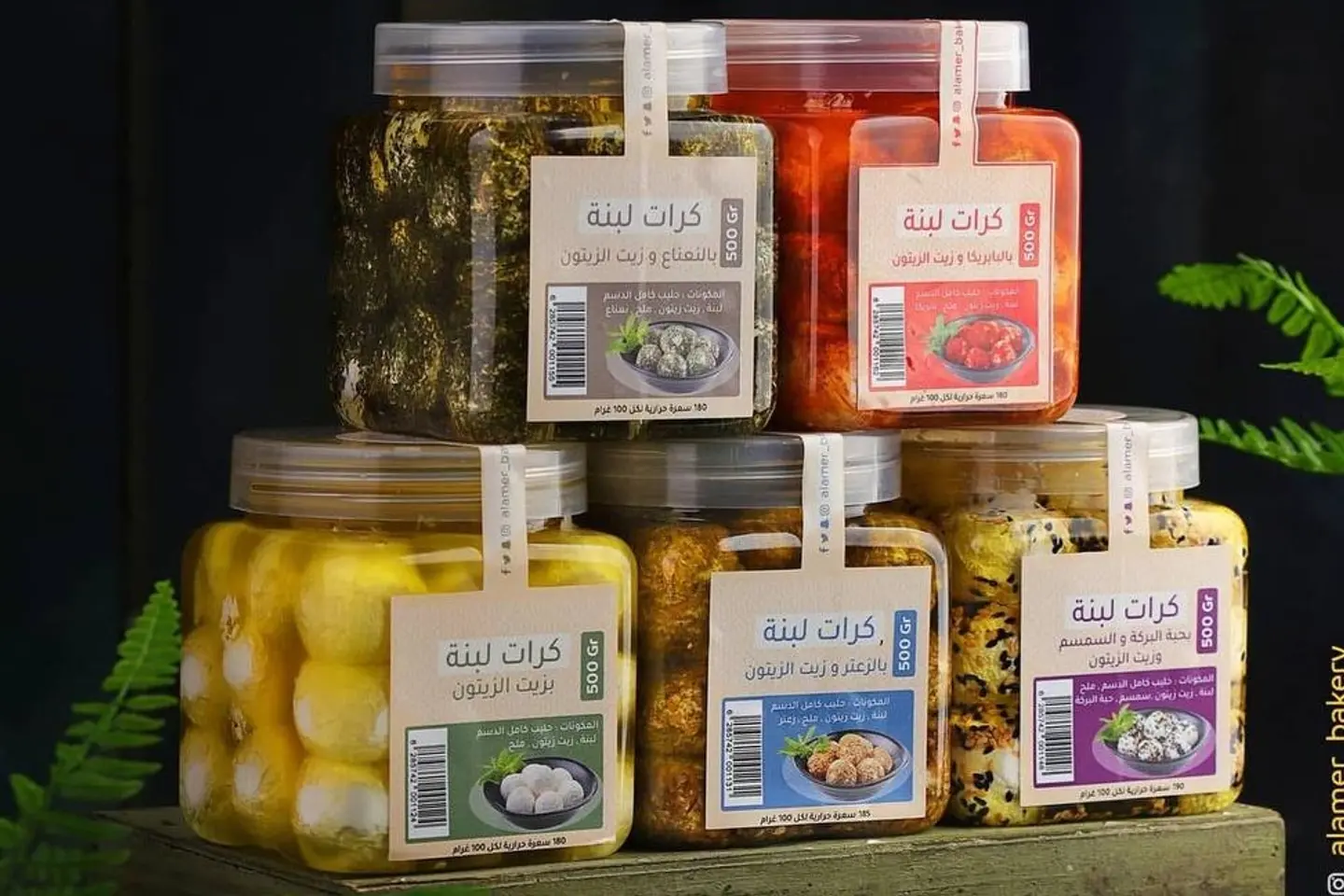 كرات لبنة بالسمسم وحبة البركة