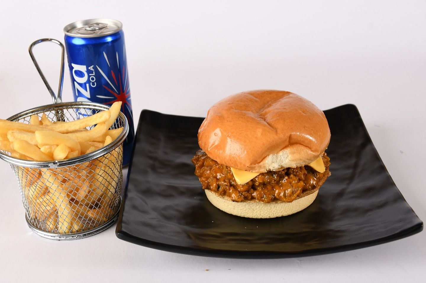 Cheesy Beef Burger Meal