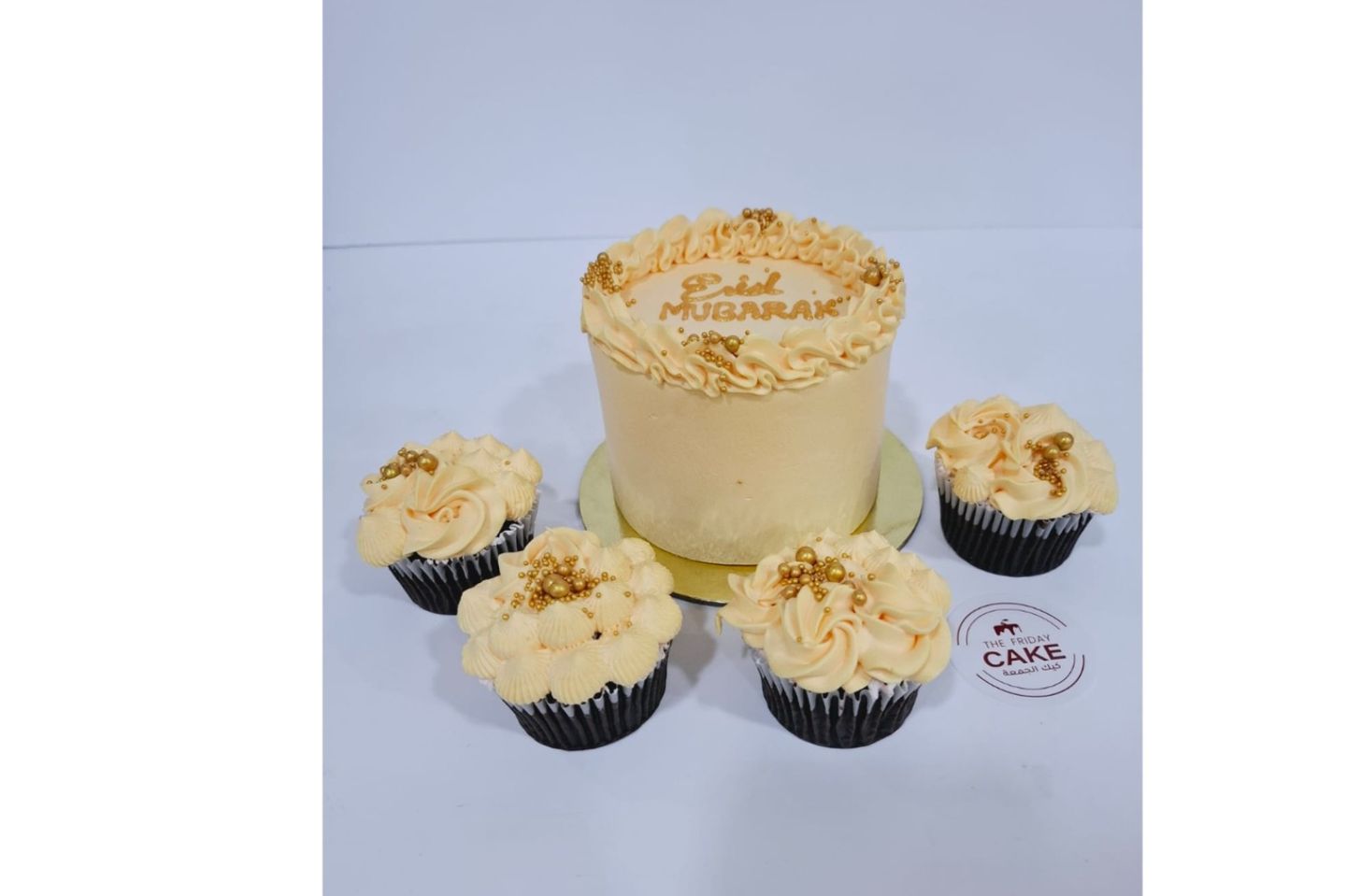 Eid Mubarak Box Mini With 4 Cup Cake