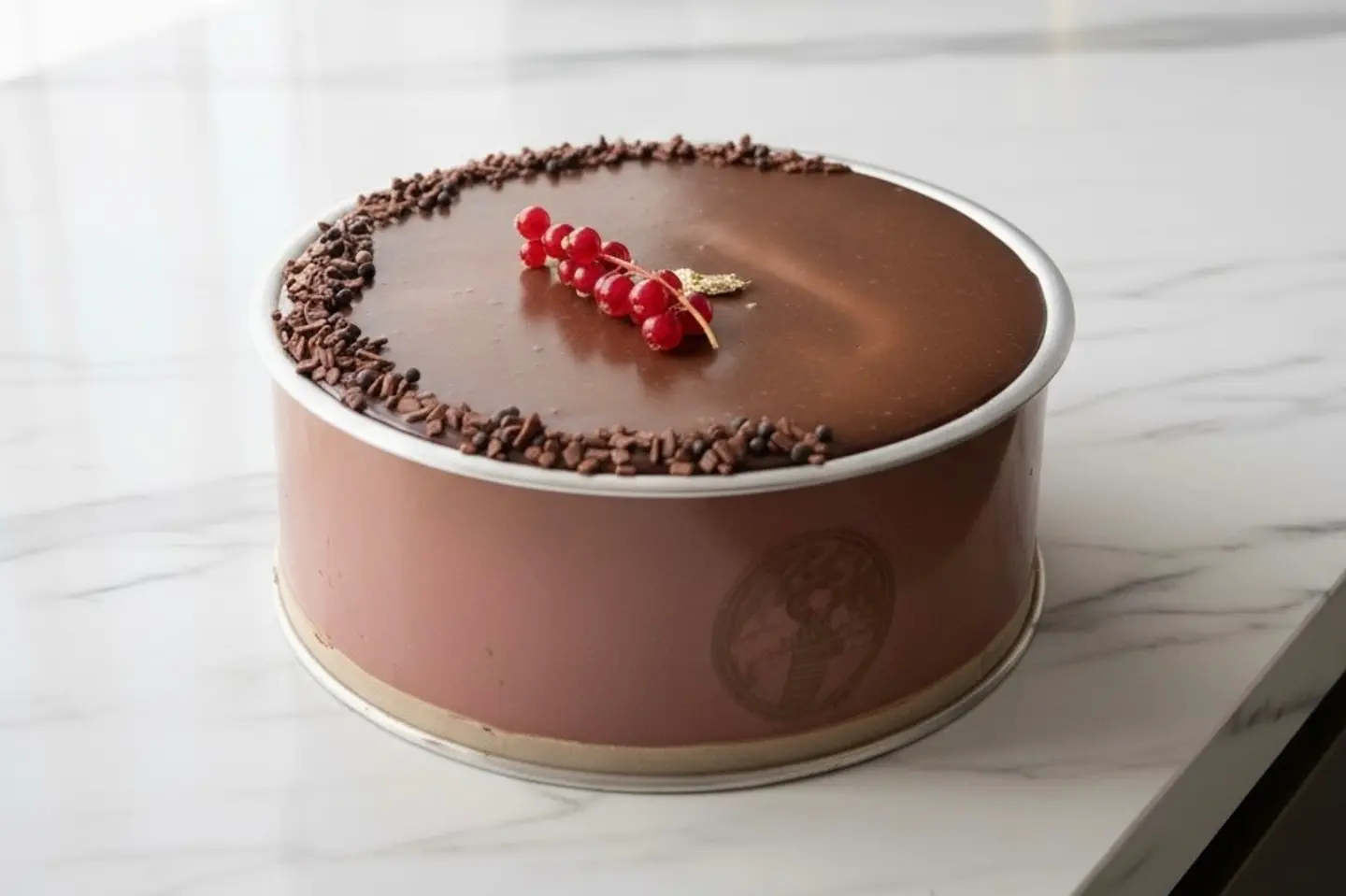 C‏Hocolate Cake With Melted Ganache /Comes With Warmer