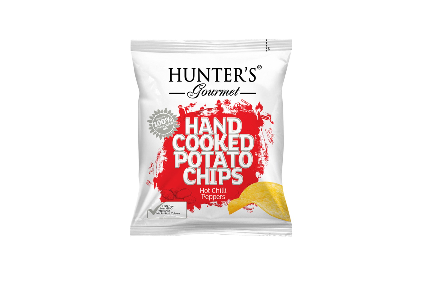 Hunter Chips Hot Chilli Peppers Hand Cooked 40g