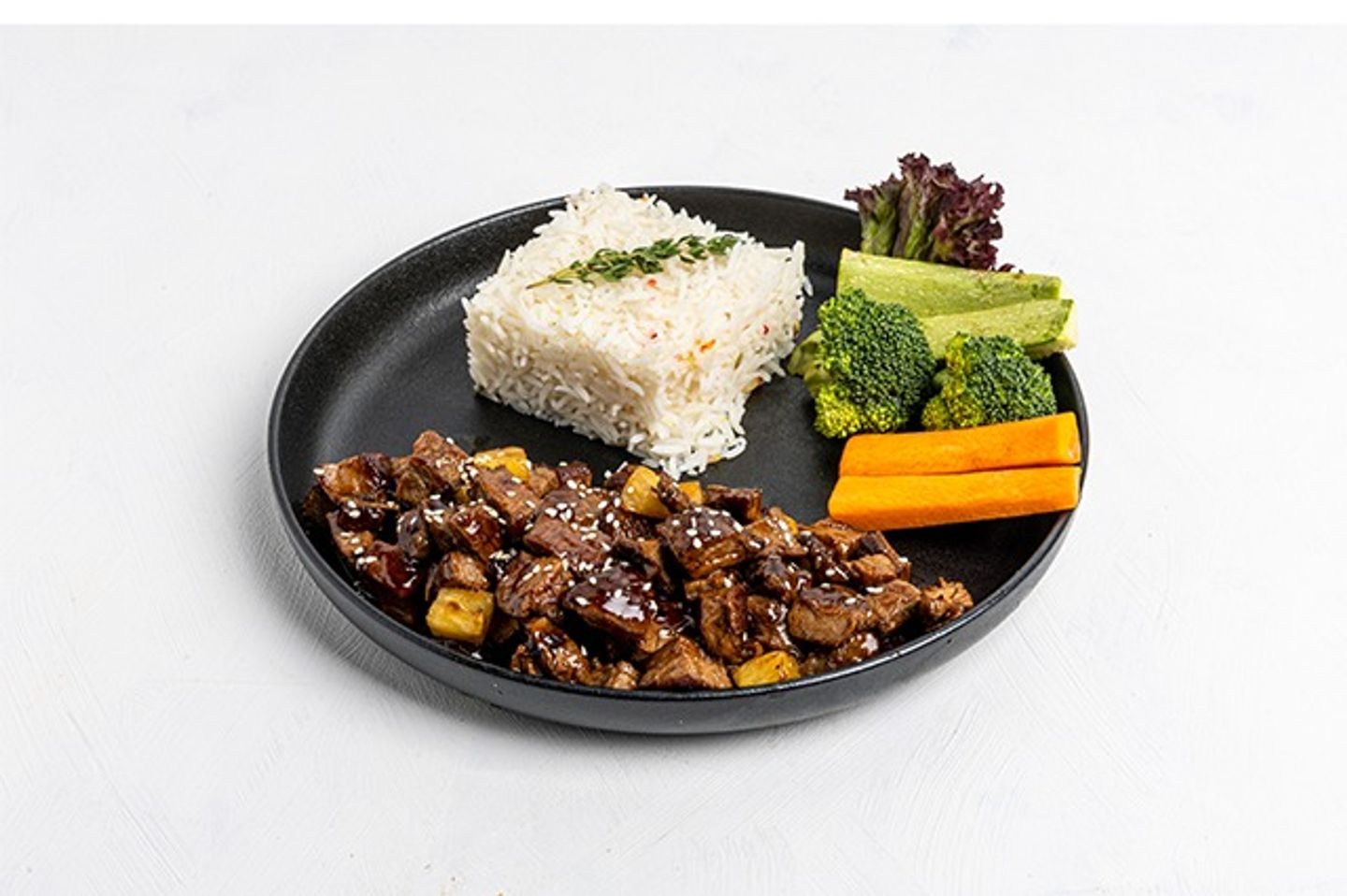 Teriyaki Beef With White Rice