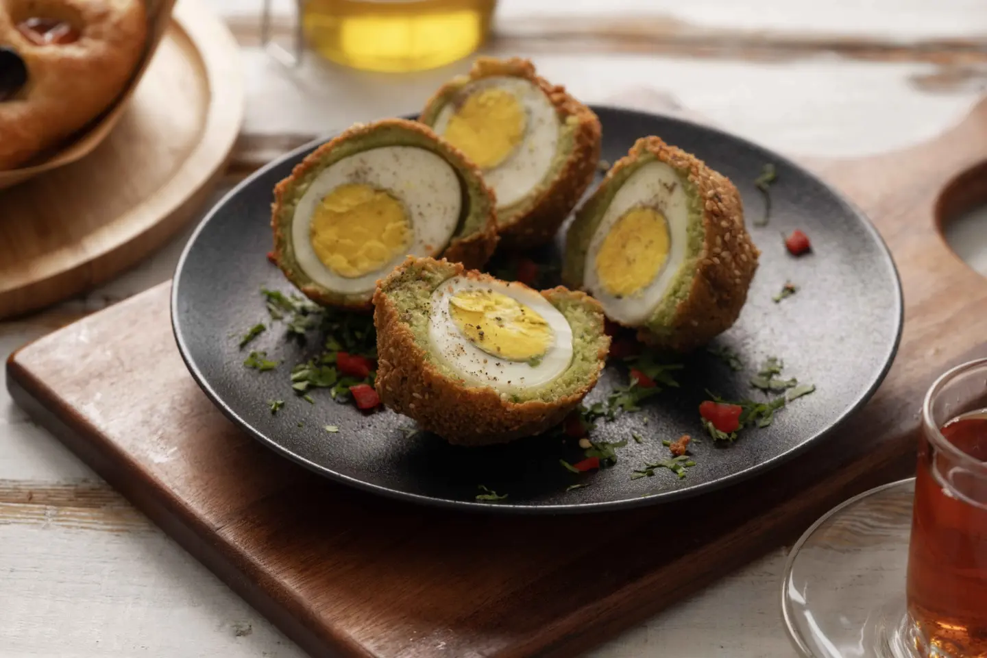 Taamia With Boiled Eggs
