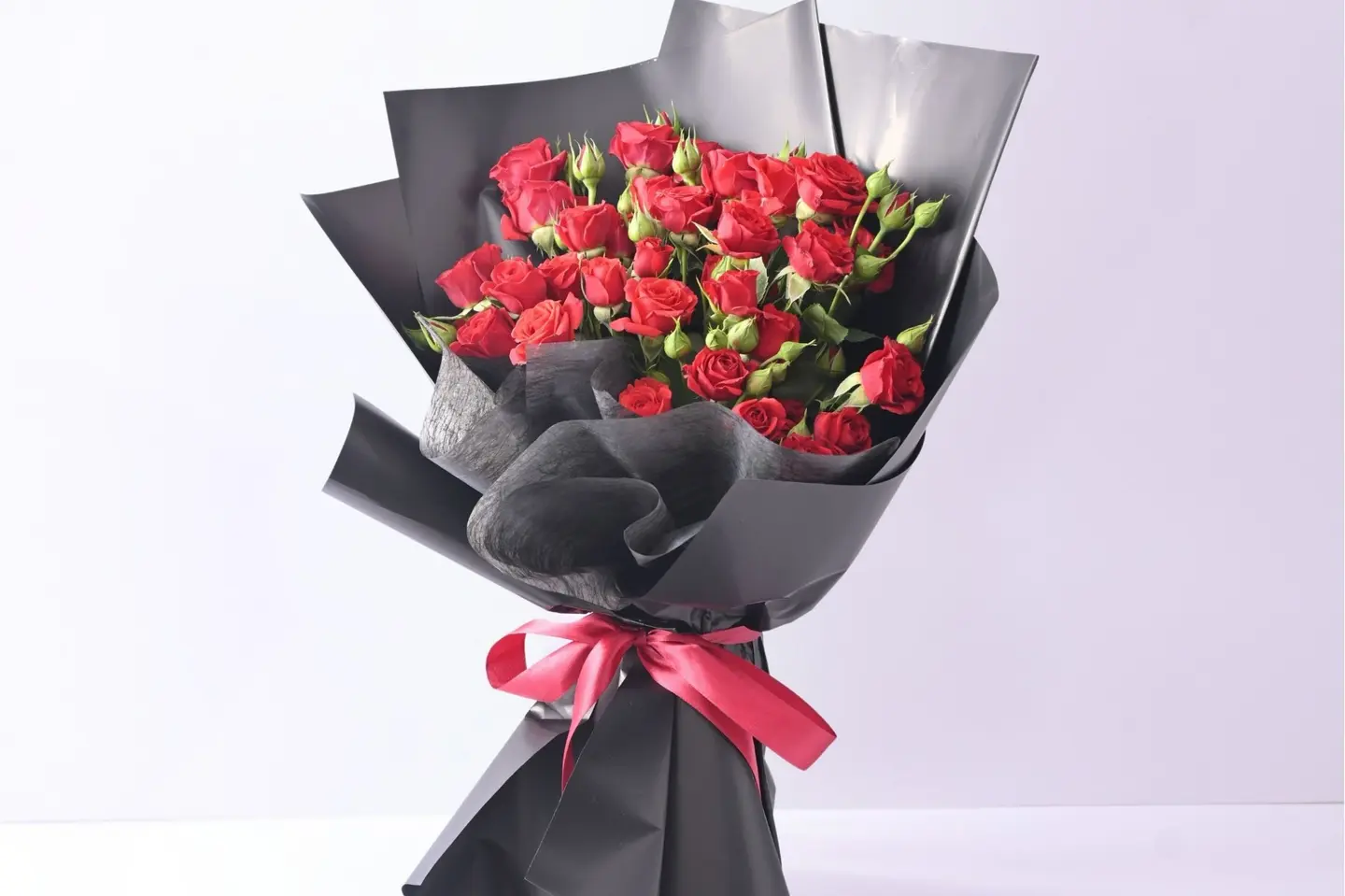 A Bouquet Of Baby Red Roses