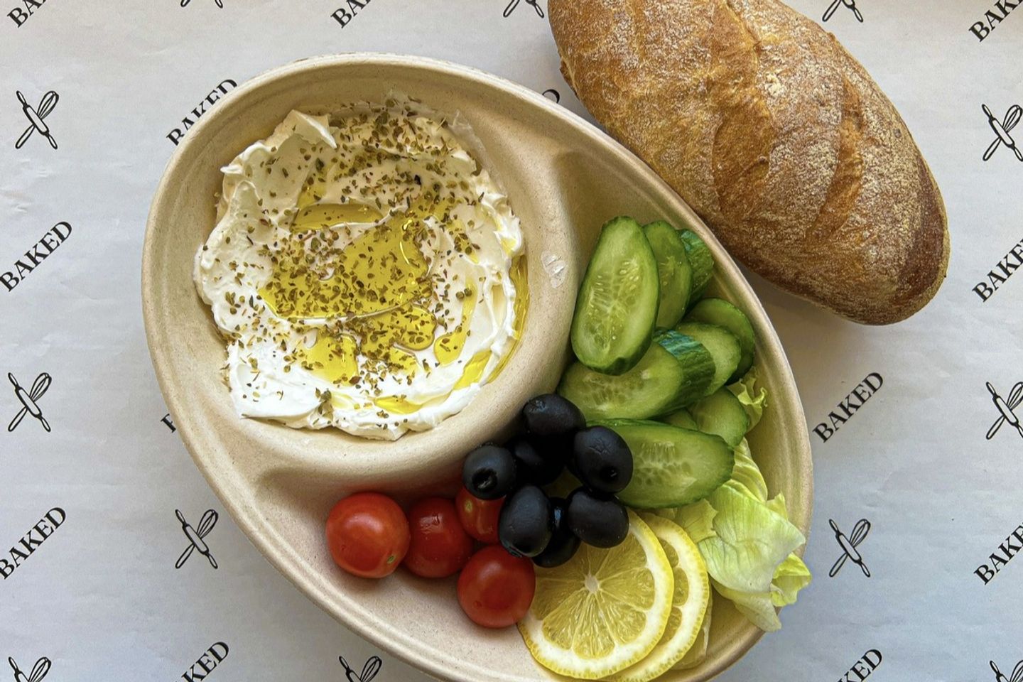 طبق لبنة