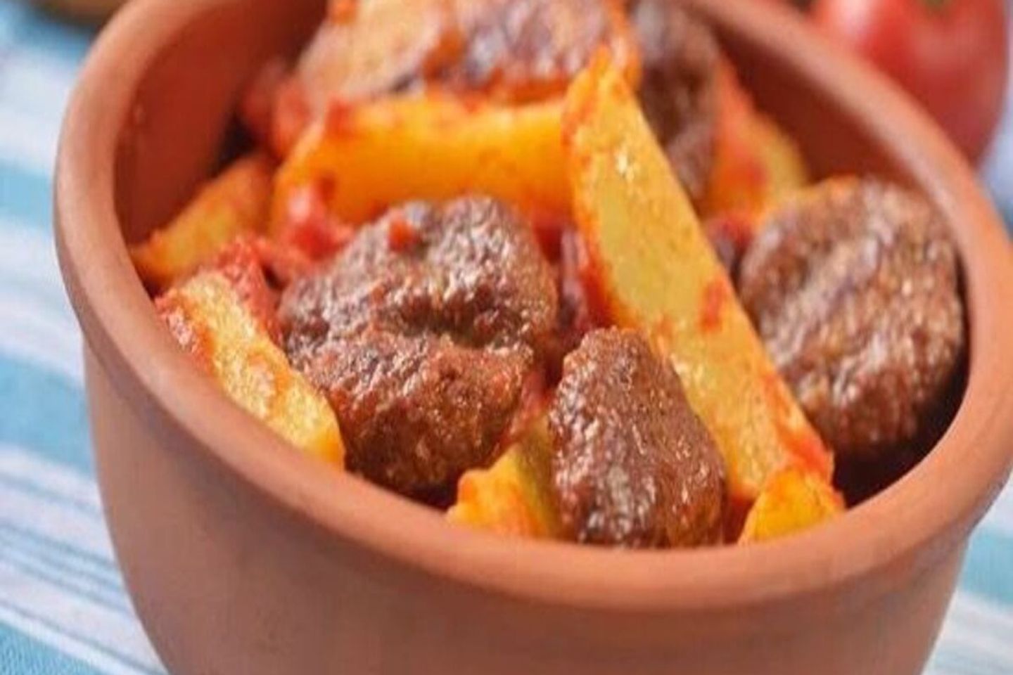 صحن لحمة بلبطاطا