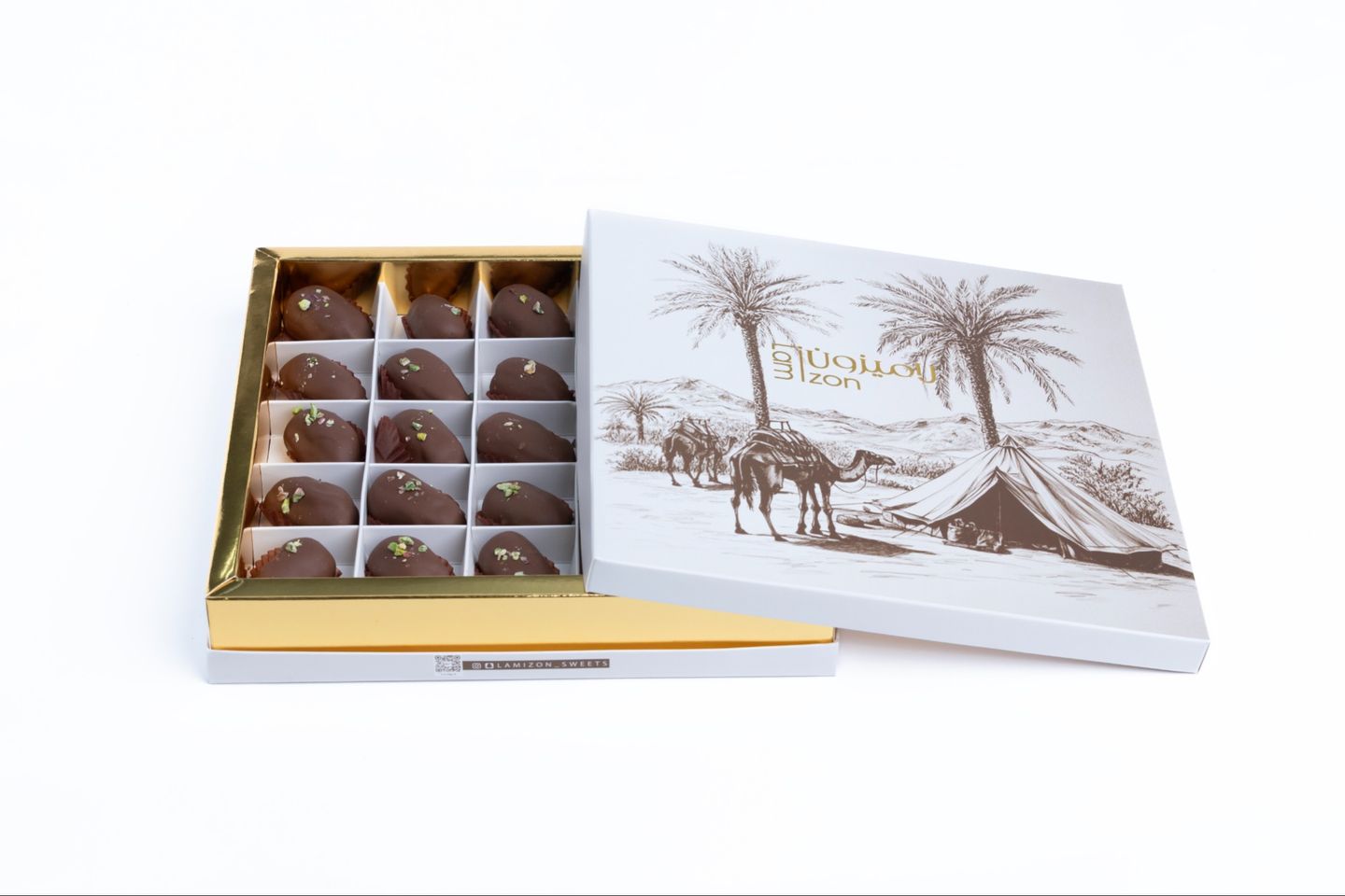 Dates Stuffed With Chocolate