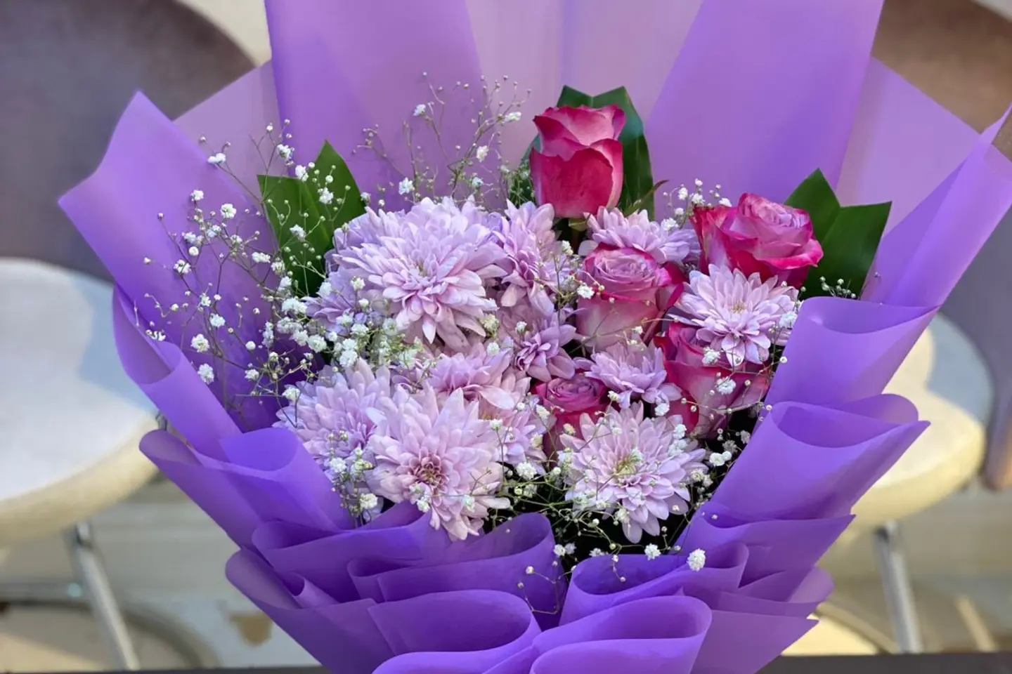 باقة ورد وريحان ثلاثون