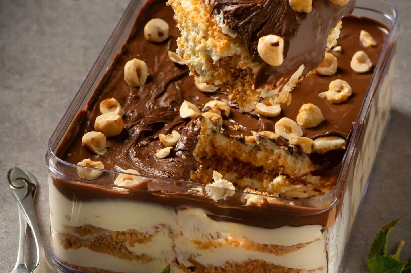 Cold Cheesecake Nutella And Hazelnut