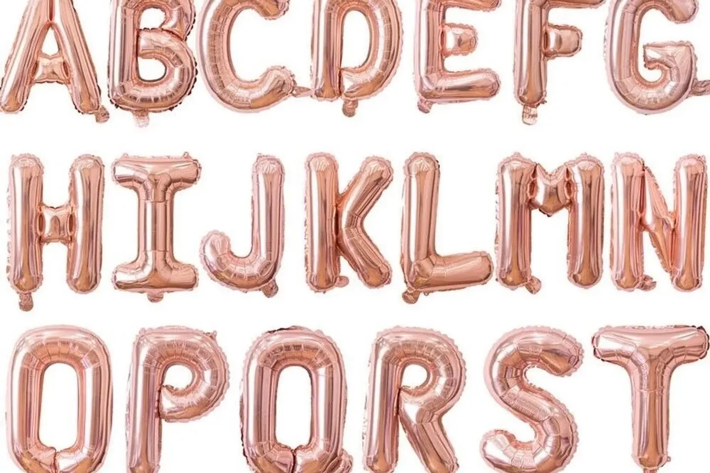 Rose Gold Letters Balloon