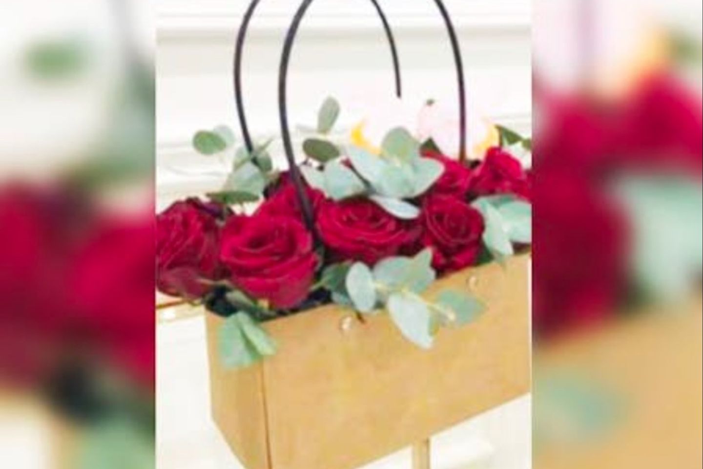 Red Flowers In Bag