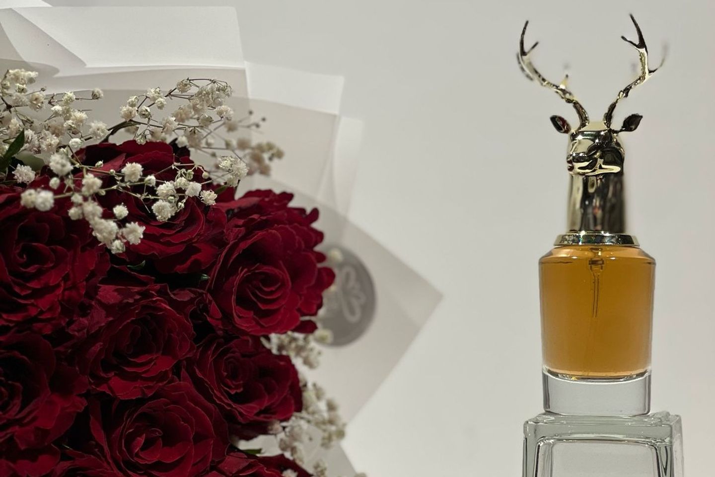 عطر ميني مميز مع بوكيه