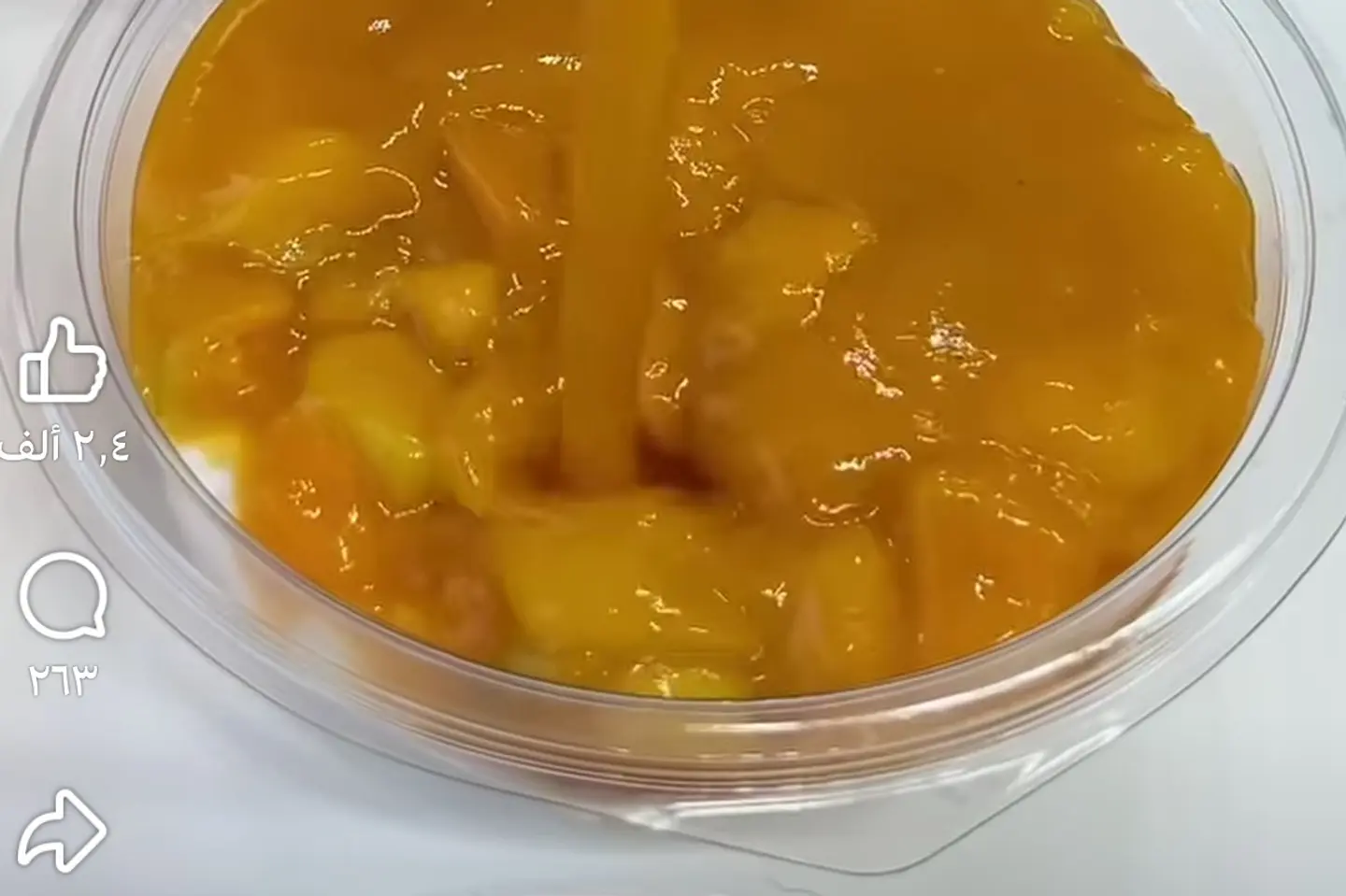 Rice With Milk With Mango Souse