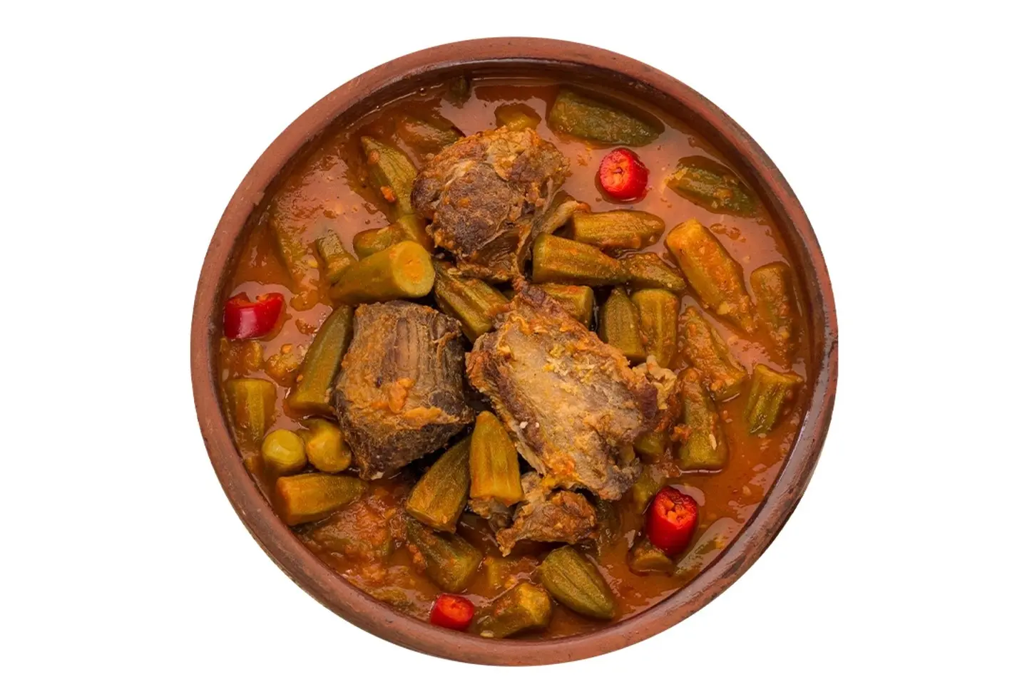 Okra With Meat