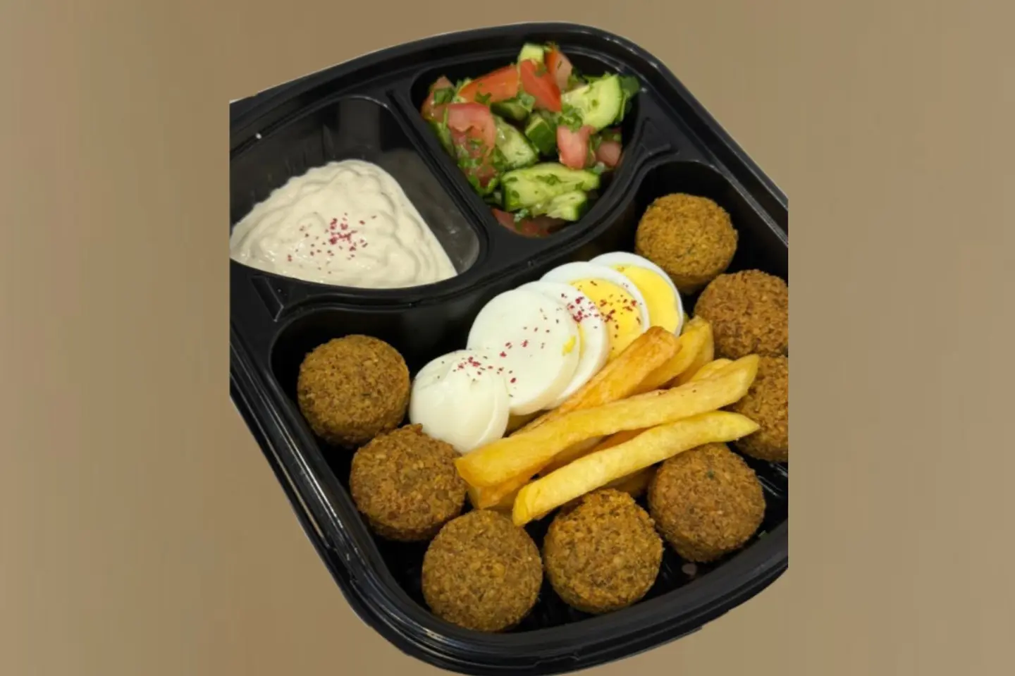 صحن فلافل مشكل