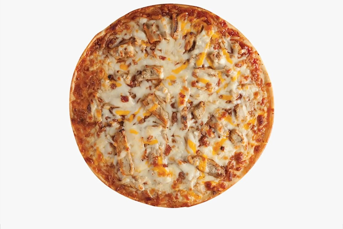 Chicken Pizza With Liquid Cheese