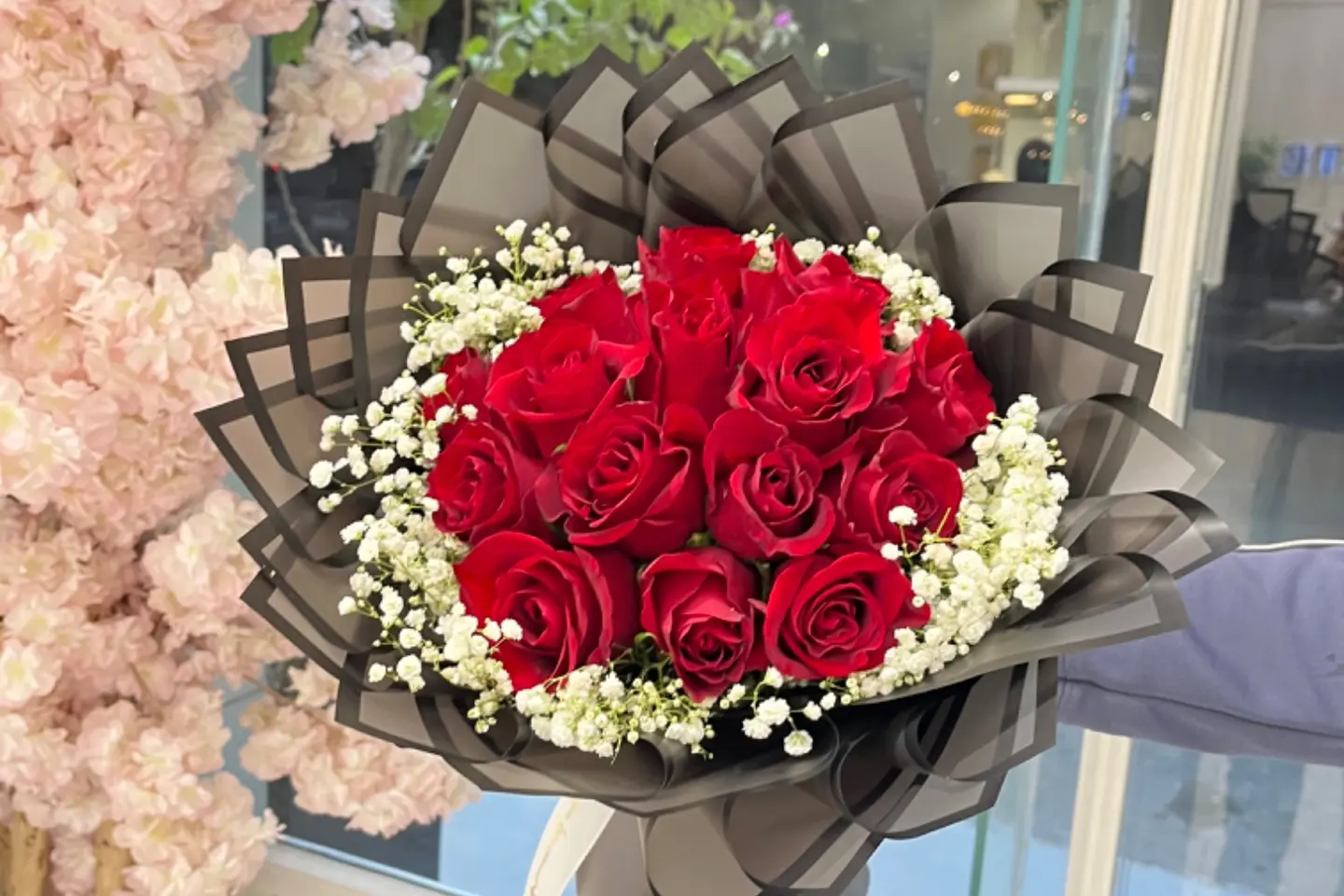 باقة ورد احمر الحب ١٤