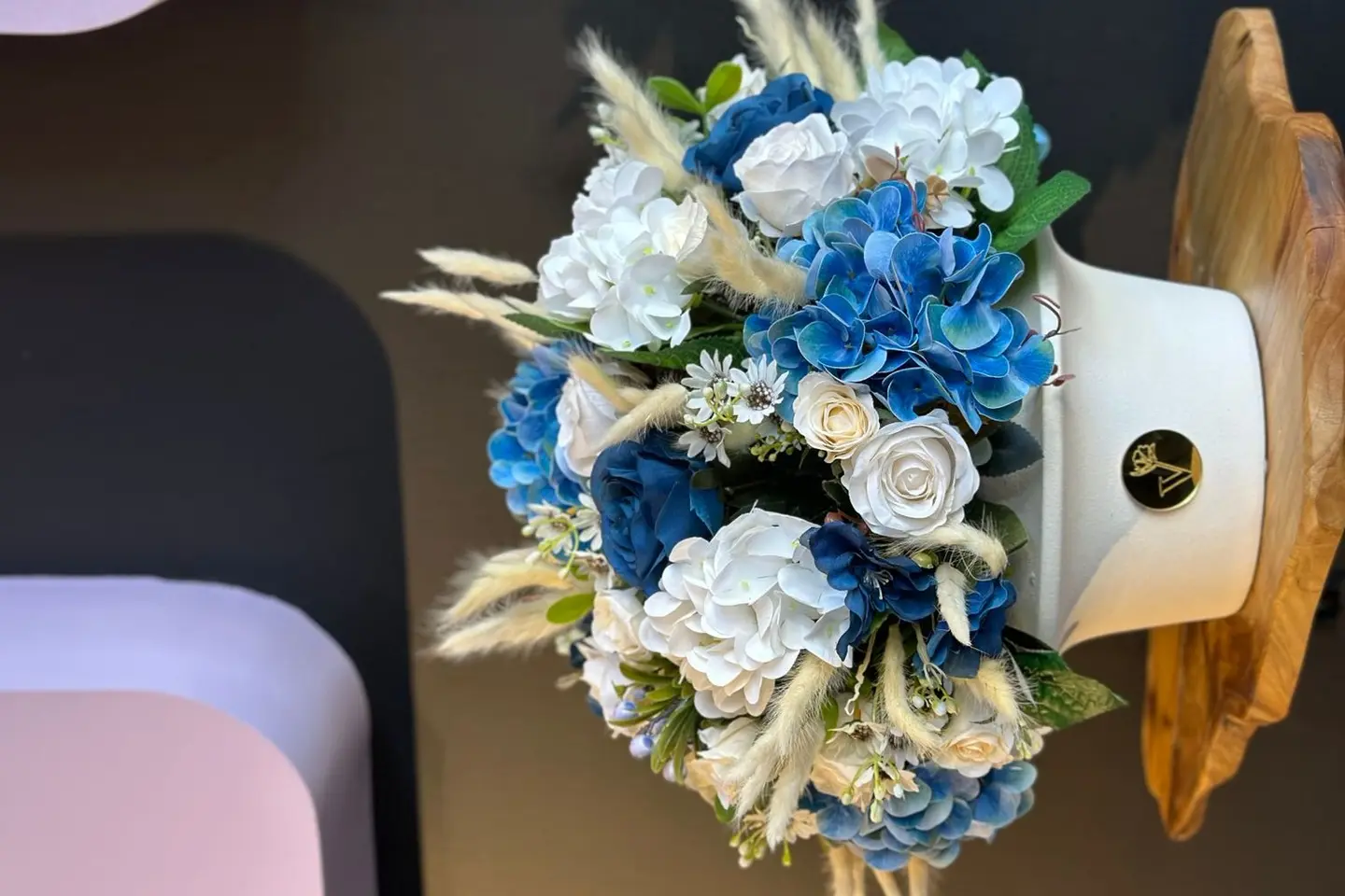 Industrial Hydrangea Vase